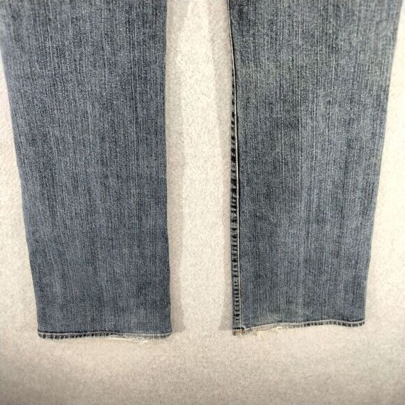 Lucky Brand Dungarees Jeans Wmns 8 / 29 x 31 Blue Medium Wash Faded Distressed - Picture 9 of 12